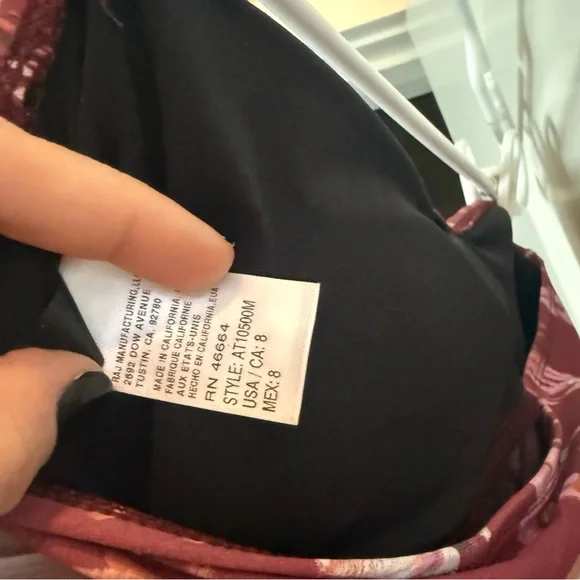 Athena Tummy Control Floral Twist Bandeau One Piece Swimsuit Womens Size 8 - Picture 7 of 10